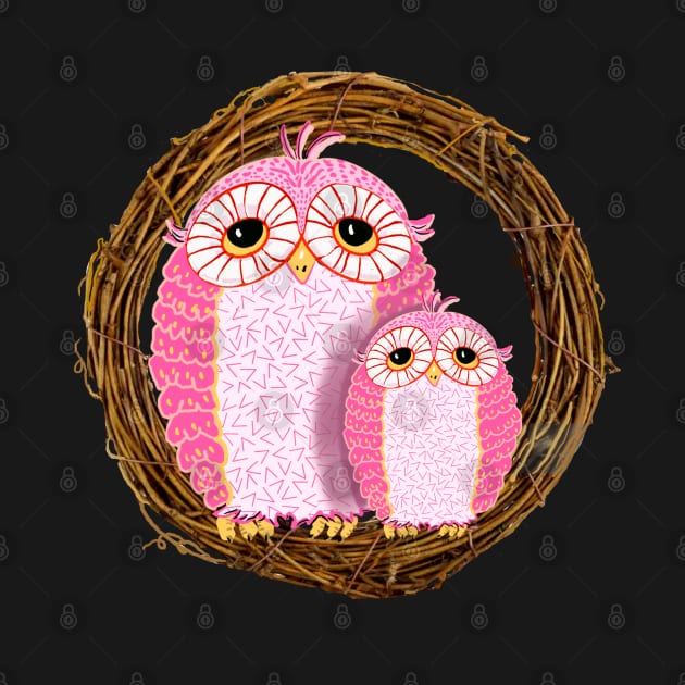 Owls in the Pink! by Salzanos