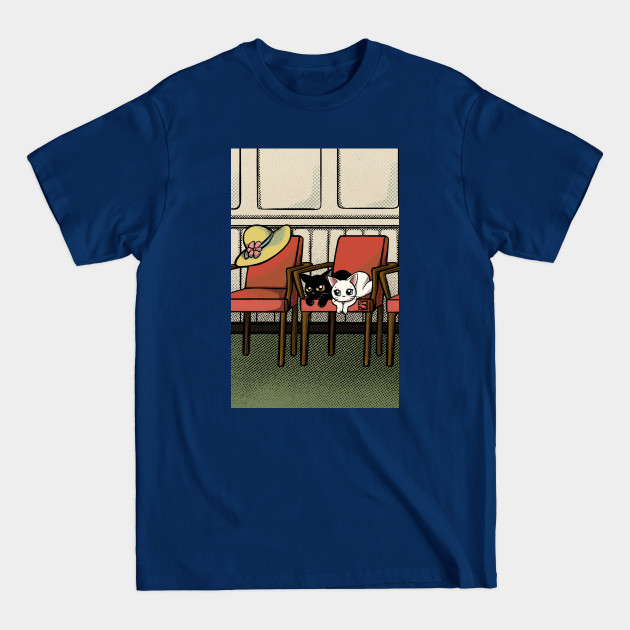 Disover Chairs by the wall - Cat - T-Shirt