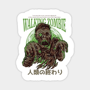 Walking Zombie Magnet