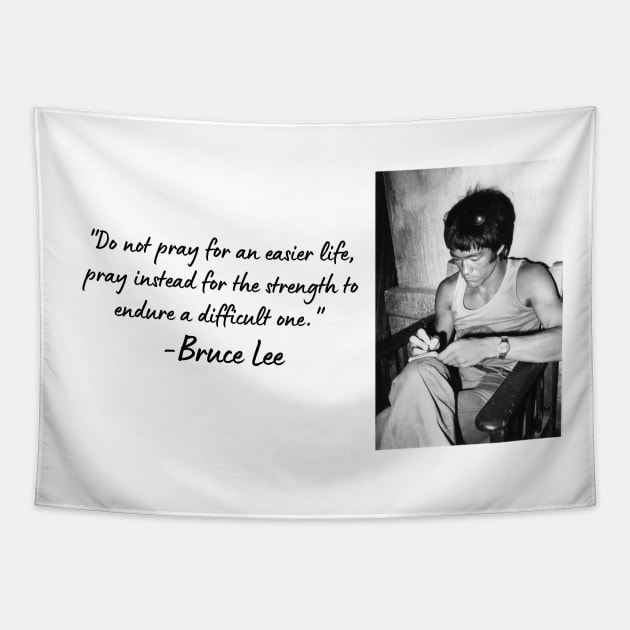 Wise Quote 3 - Bruce Lee Tapestry by smart_now