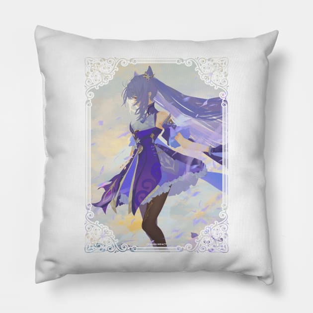 Keqing - Genshin Impact Pillow by SaucyBandit