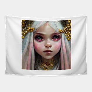 White Faerie by Kim Turner Art Tapestry