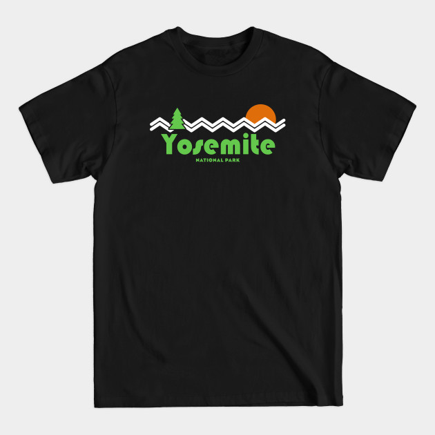 Discover Yosemite National Park Retro - Yosemite - T-Shirt