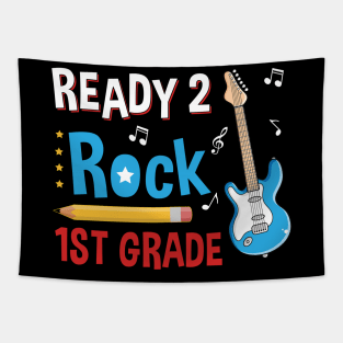 Ready To R0ck 1st Grade Back To School Tapestry