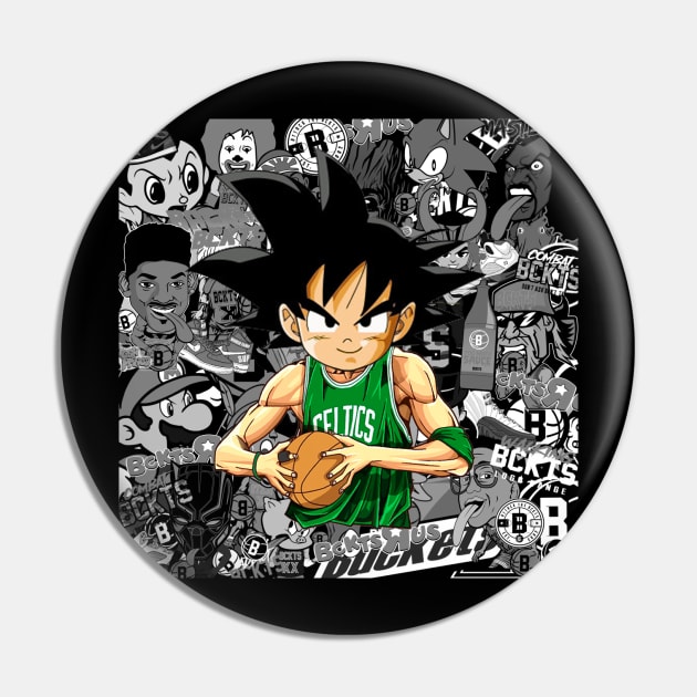 Bckts Cltr Basketball Pin by BucketsCulture