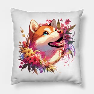 Kishu Ken Mothers Day Dog Mom Perfect Gift Portrait Pillow