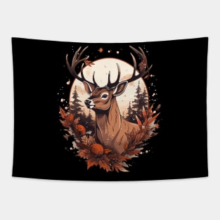 Cottagecore Deer Ugly Christmas Men Kids Women Christmas Tapestry