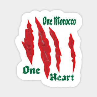 Marocain Proud One Heart One Morocco Magnet