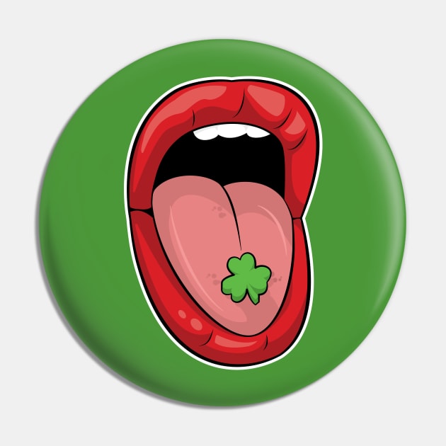 Shamrock Love Pill Pin by Hixon House