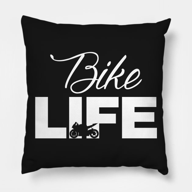 Bike Life Pillow by Dirt Bike Gear