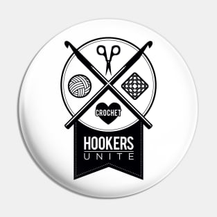 Hookers Unite Pin