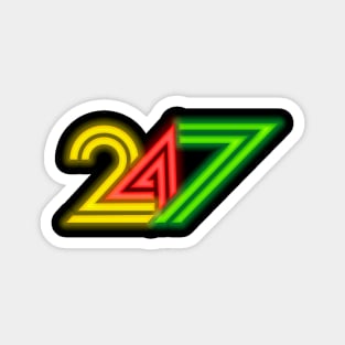 24 7 Neon Magnet