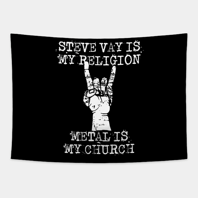 steve vai is my religion Tapestry by Grandpa Zeus Art