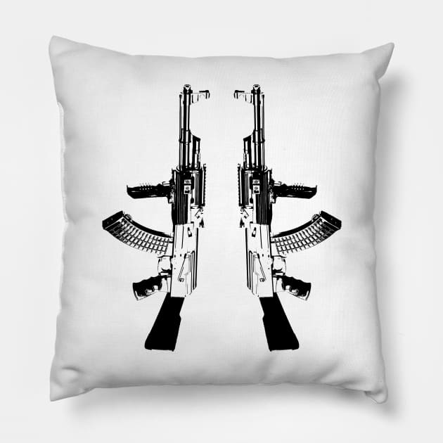 AK 47 Pillow by rchaem