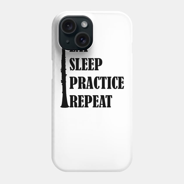 Eat Sleep Practice Repeat: Oboe Phone Case by GeneticRambles