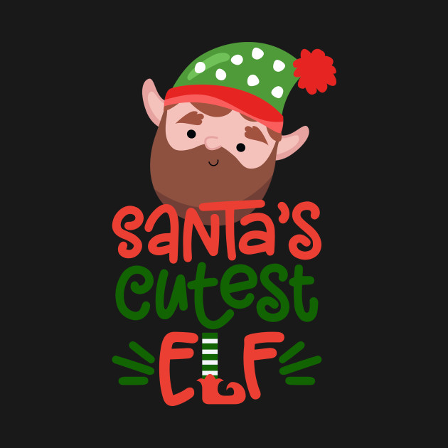 Disover Santa's Cutest Elf - Funny Christmas - Elf Squad - T-Shirt