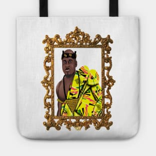 Black African King Melanin Kente Pattern Ghana Pride Gift Tote