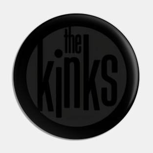 The Kinks Logo Circle Pin