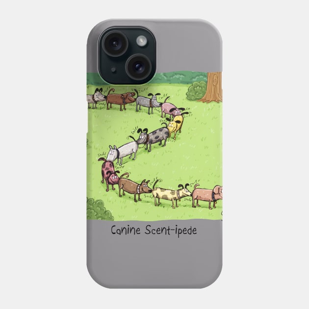 Canine Scent-ipede Phone Case by macccc8