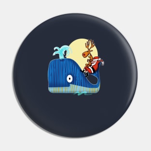 Santa Claus comes from the Sea Pin