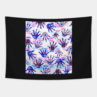 Colorful funky gloves Tapestry