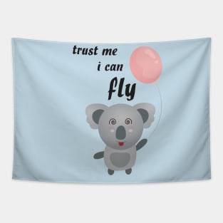 Trust me i can fly kwala character Tapestry