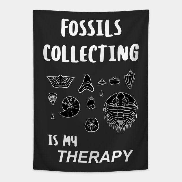 Fossils collecting is my therapy Tapestry by Naturascopia