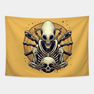 Aliens art Tapestry