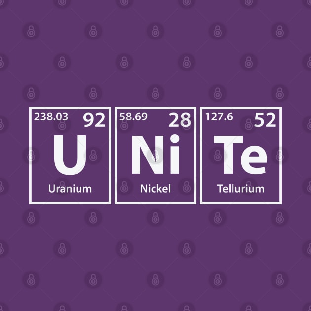 Unite (U-Ni-Te) Periodic Elements Spelling by cerebrands