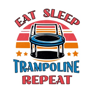 Eat Sleep Trampoline Repeat T-Shirt