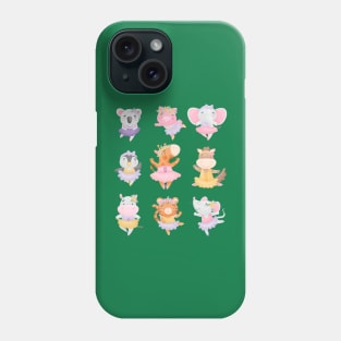 animals in ballerina collection Phone Case