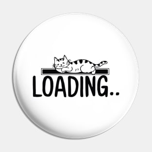 loading cat Pin