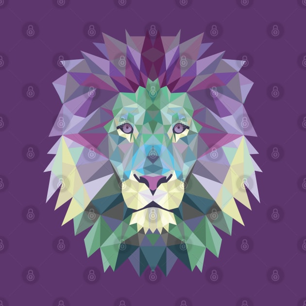 Safari Head Lion by Pixel Poetry