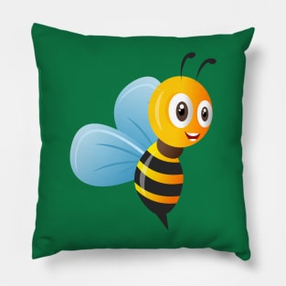 Cute bee cartoon Pillow