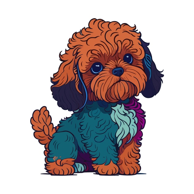 Cavapoo Portrait by SpriteGuy95