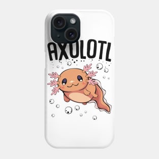 Axolotl Under Water Phone Case