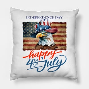 vintage - independence day america male Eagle version Pillow