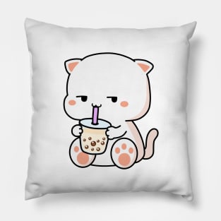 Kitty Loves Boba! Pillow