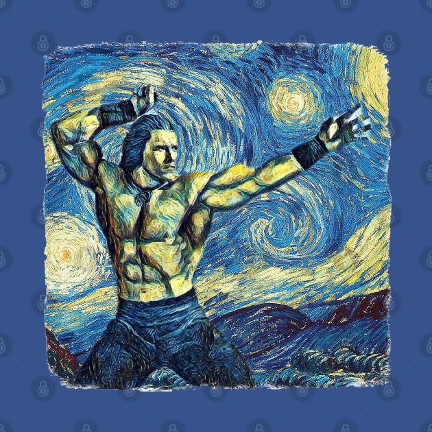 Conan the Barbarian Van Gogh Style by todos