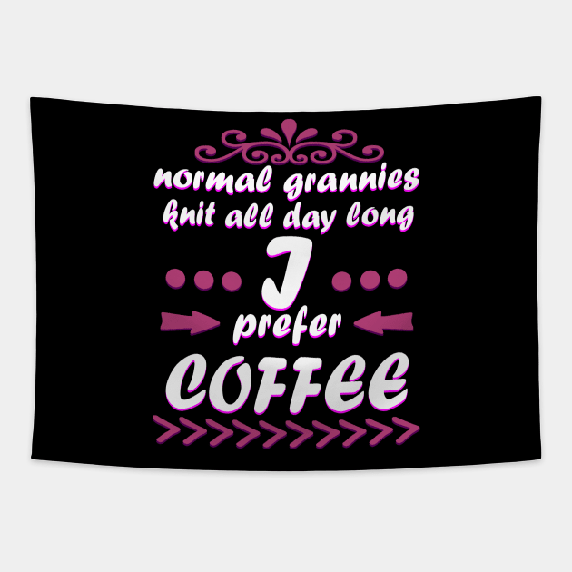 Coffee Grandma Gift Birthday Coffee Mug Tapestry by FindYourFavouriteDesign