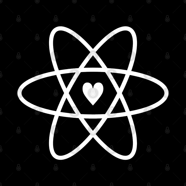 Atomic Symbol + Heart by Decamega