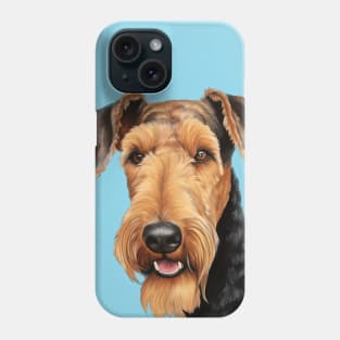 Airedale Terrier Dog Portrait Phone Case