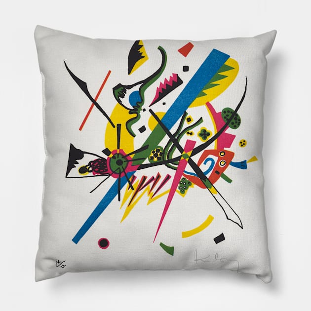Wassily Kandinsky Small Worlds I Kleine Welten Pillow by SybaDesign