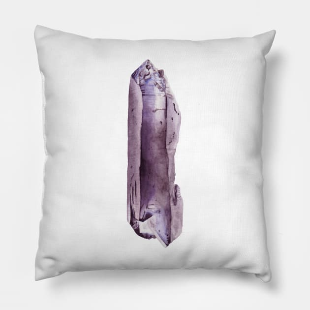 Amethyst crystal Pillow by ingadrawsstuff