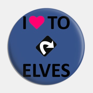 I Love to Tap Elves Pin