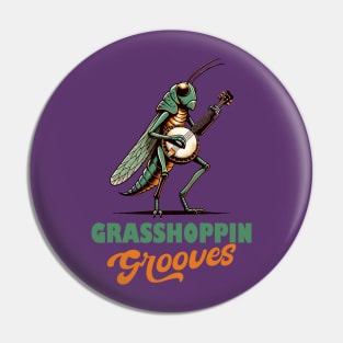 Grasshopper with banjo Pin