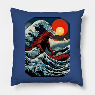 Great Wave monster Pillow