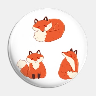 foxes illustration pack Pin