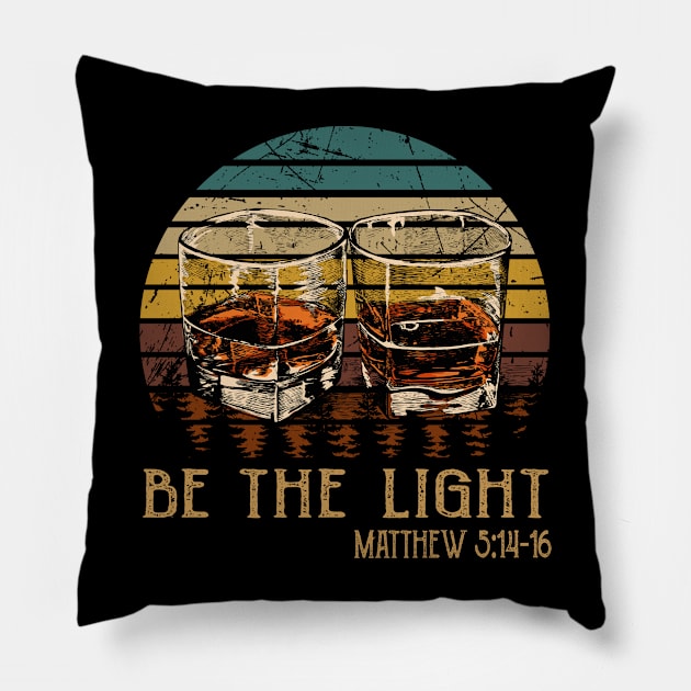 Be The Light Whisky Mug Pillow by Beard Art eye