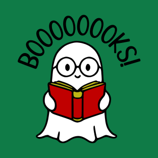 Bookworm Ghost Reading a Book T-Shirt Christmas Gift Idea T-Shirt